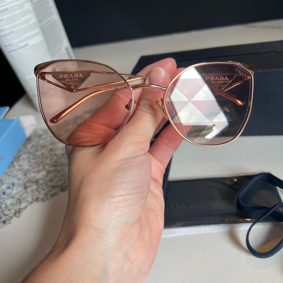 Prada Pink Rose Sunglasses - Picture 8 of 10